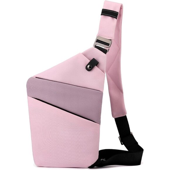 Large-capacity Waterproof Oxford Crossbody Bag, with Anti  Anti Theft Crossbody Bag Waterproof Oxford Multiple Pockets Travel Purse